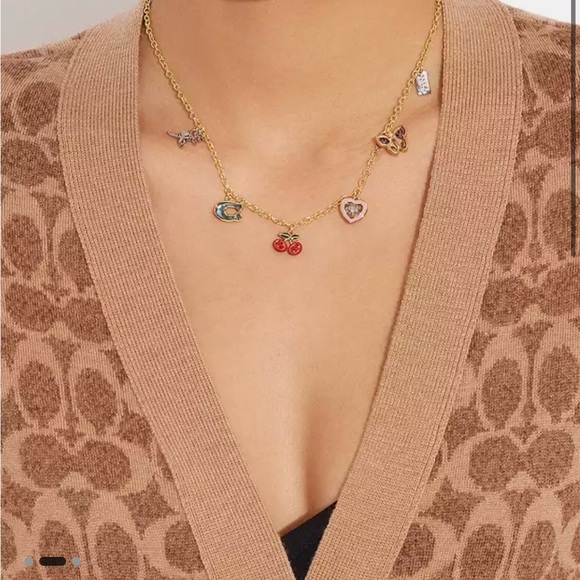 Coach Gold Charm Necklace - Picture 3 of 4